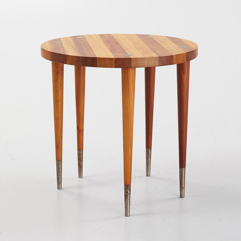 Kerstin Olby, side table, trätina, signed.