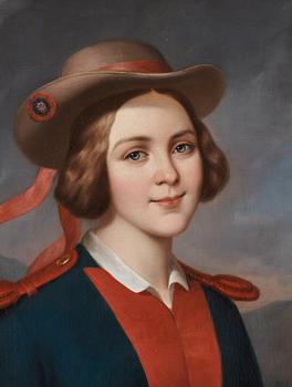 Fransk skola, tidigt 1800-tal, troligen föreställande Jenny Lind (1820-1887).