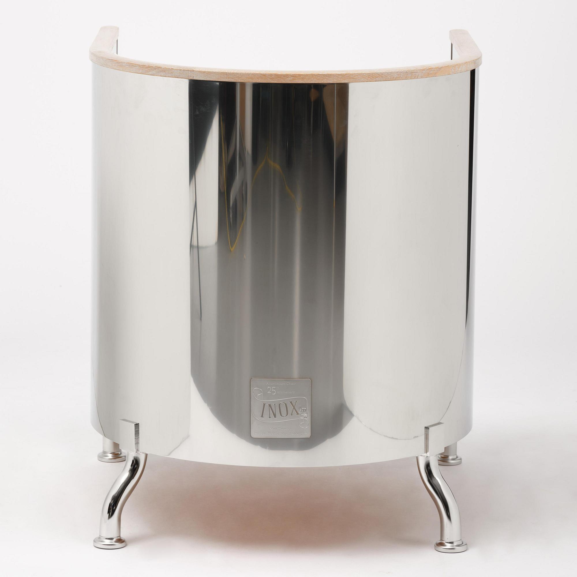 Mats Theselius, an "Inox" armchair, ed. 127/199, Källemo, Värnamo, post 2015.