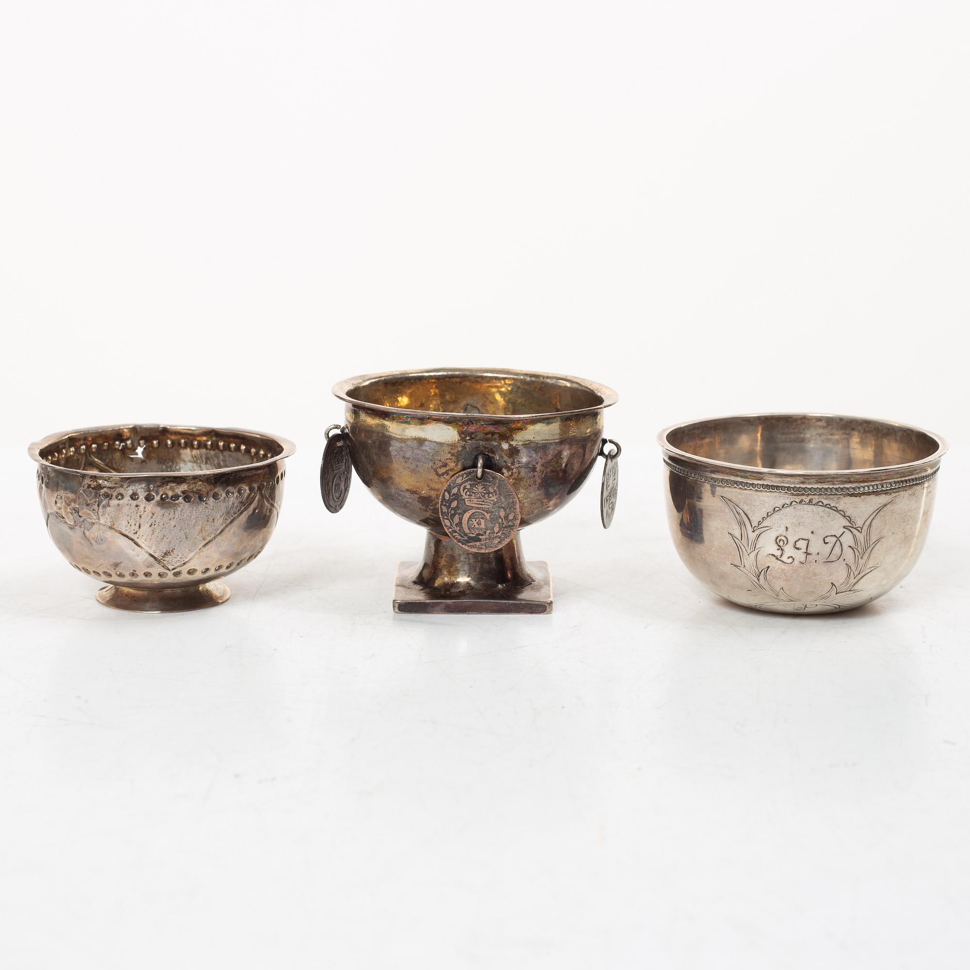 Seven silver tumbler, Sweden, 18th/19th century.