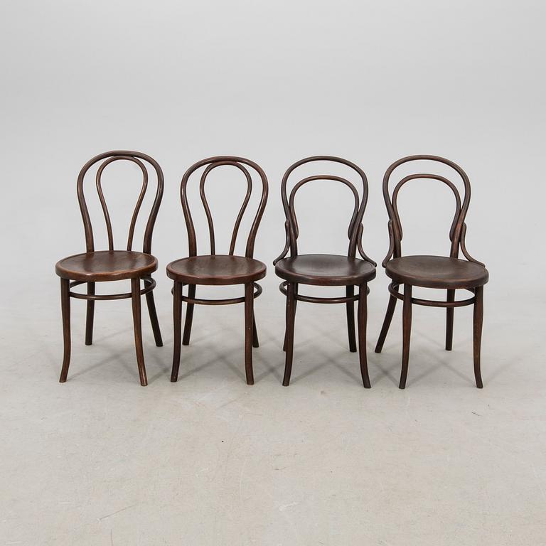 Thonet Chairs, 2+2 pcs First Half of the 20th Century.