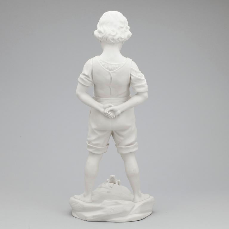 SKULPTUR, parian, efter Per Hasselberg, Gustavsberg, 1906.