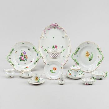 A 51-piece porcelain service, Herend, Hungary, second half of the 20th Century.