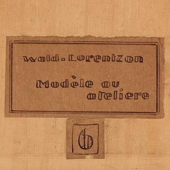 Waldemar Lorentzon, "Modèle dans l’atelier".