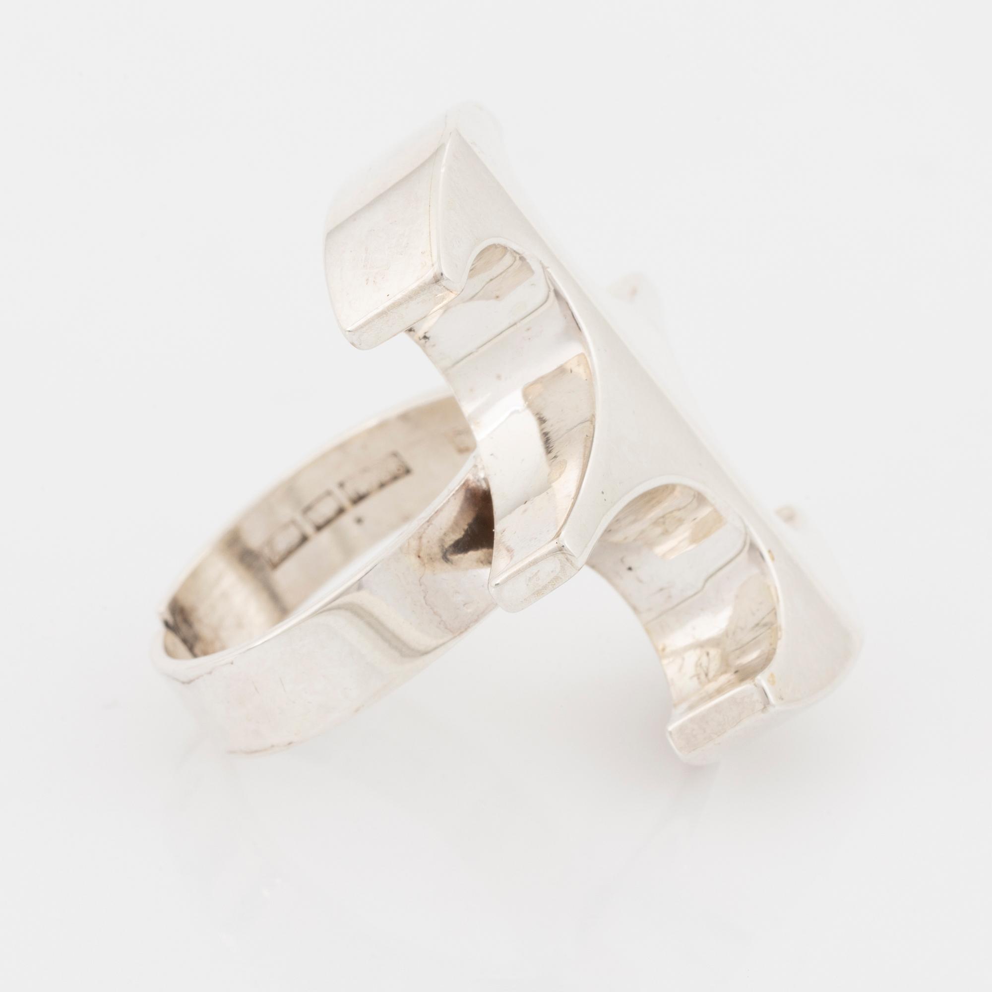 Kultasepät salovaara, ring, silver.