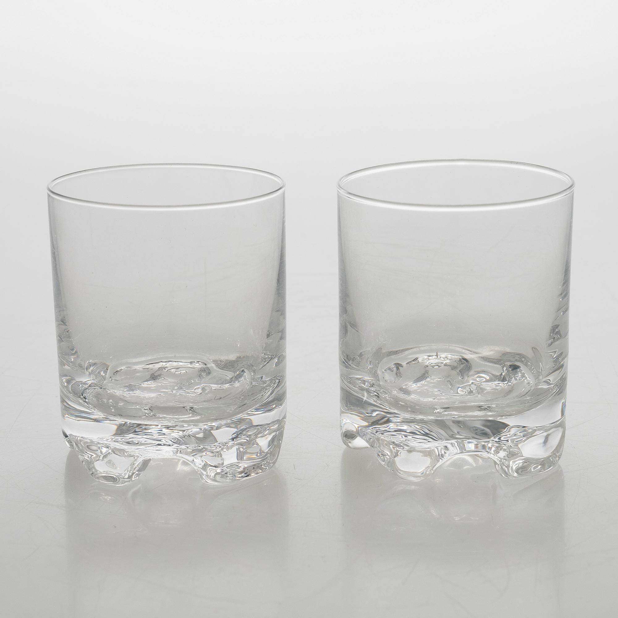 Tapio Wirkkala, whiskyglas,"Gaissa" 13 st,  Iittala 1960-tal.