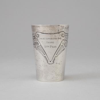 Three Swedish 201th century silver beakers, mark of K Andersson, Carlman and ARG, Stockholm 1903-1949.