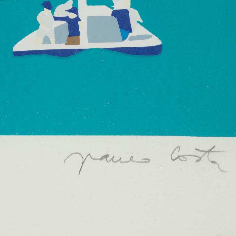 Franco Costa, färgserigrafi, signerad AP 19/30.