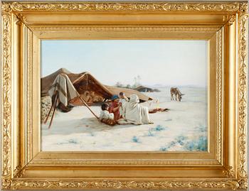 WALDEMAR TODE, olja på duk, otydligt signerad, 1800-tal.