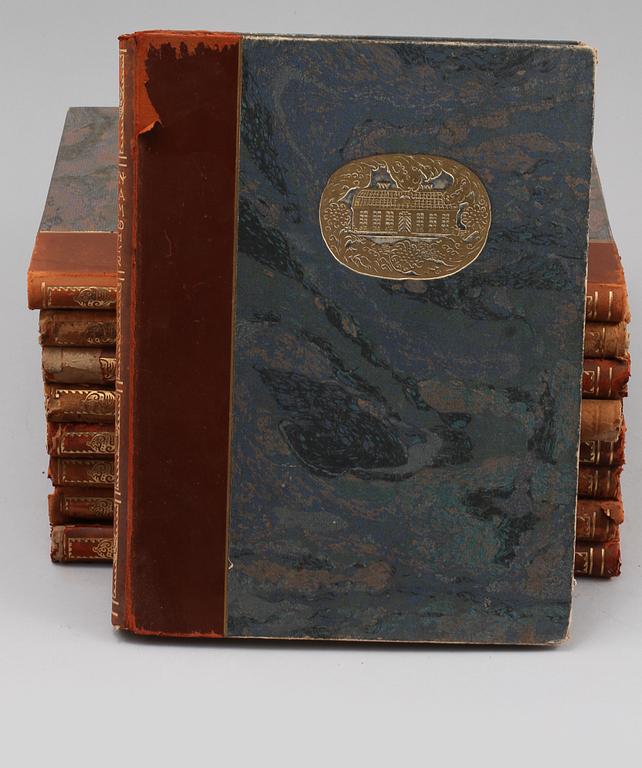 BOKVERK, 9 volymer, "Svenska Hem i Ord och Bilder", 1910/1920-tal.