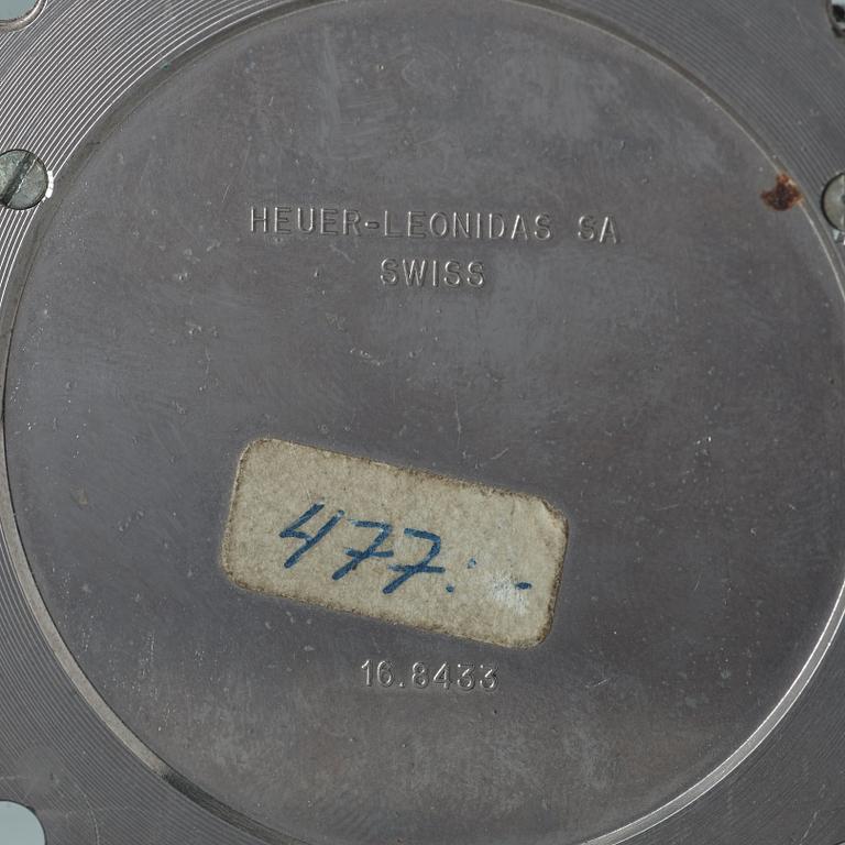 HEUER, Master-Time 8-Days samt Monte-Carlo stoppur, panelur, 57,5 x 57,5 mm,