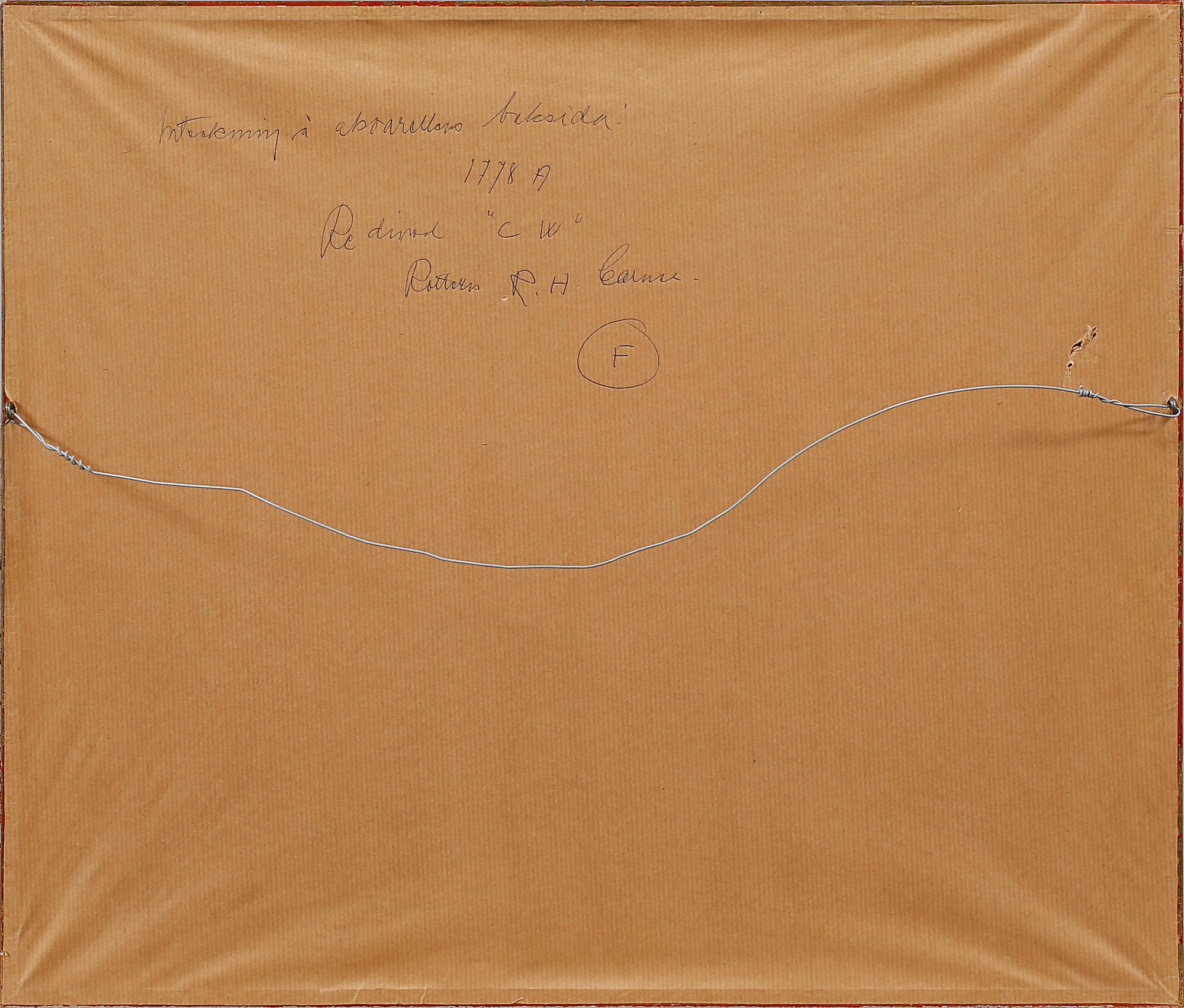 OKÄND KONSTNÄR, akvarell, monogramsignerad C W, England, omkring år 1900.