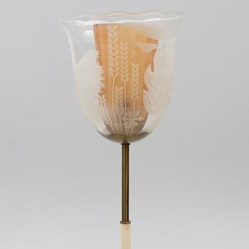 Bo Notini, a floor lamp, Glössner & Co, Stockholm, 1940s.
