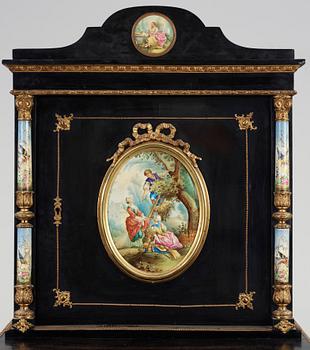 SKRIVMÖBEL, eklektisk stil, omkring sekelskiftet 1900.