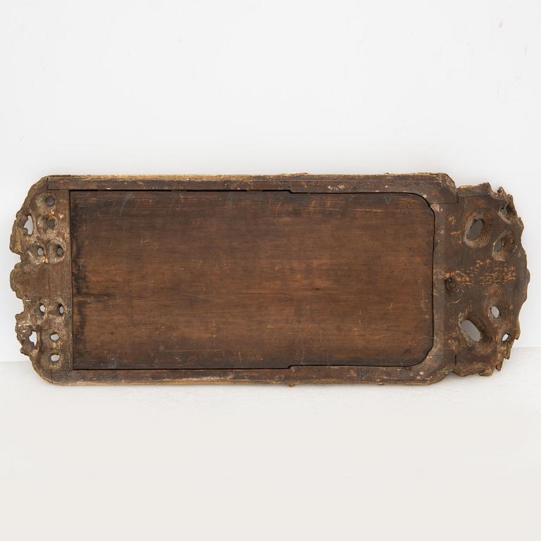 A Rococo mirror, Sweden, second half of the 18th Century.