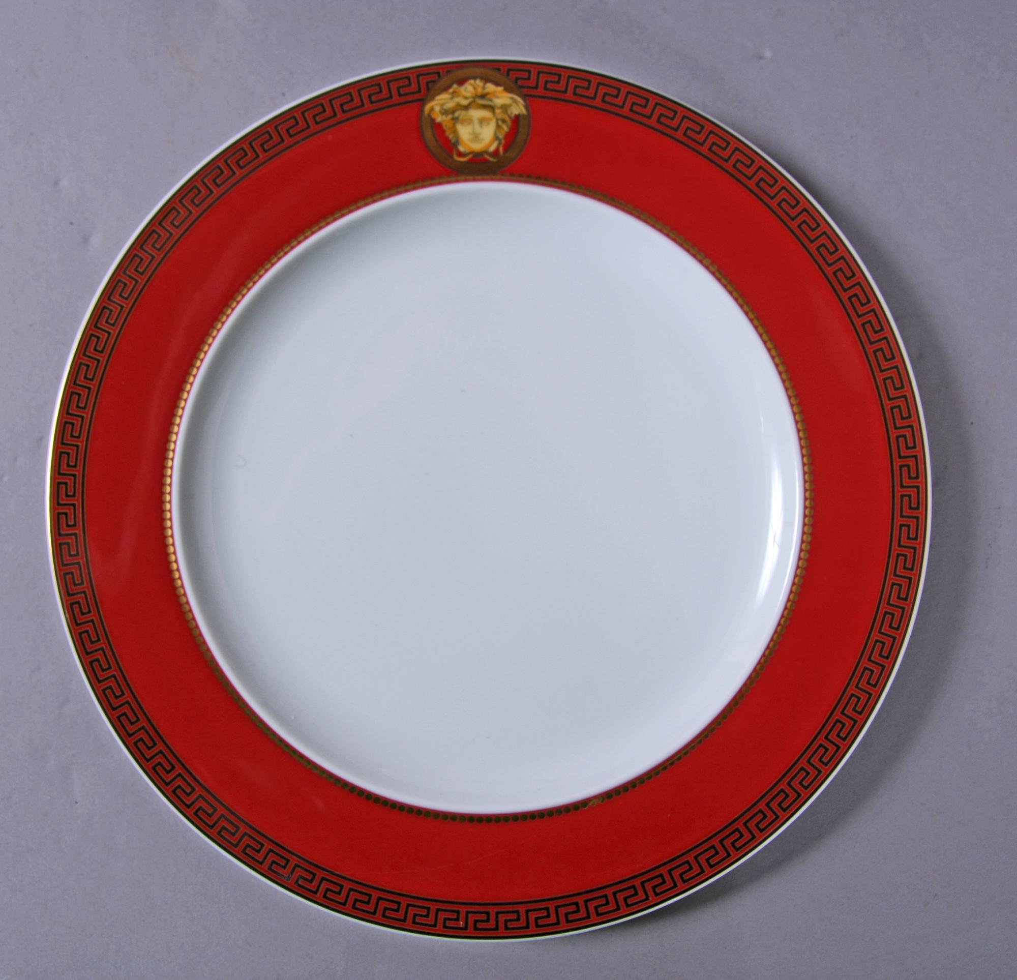 TALLRIKAR, 17 delar, porslin, "Medusa", Versace för Rosenthal.