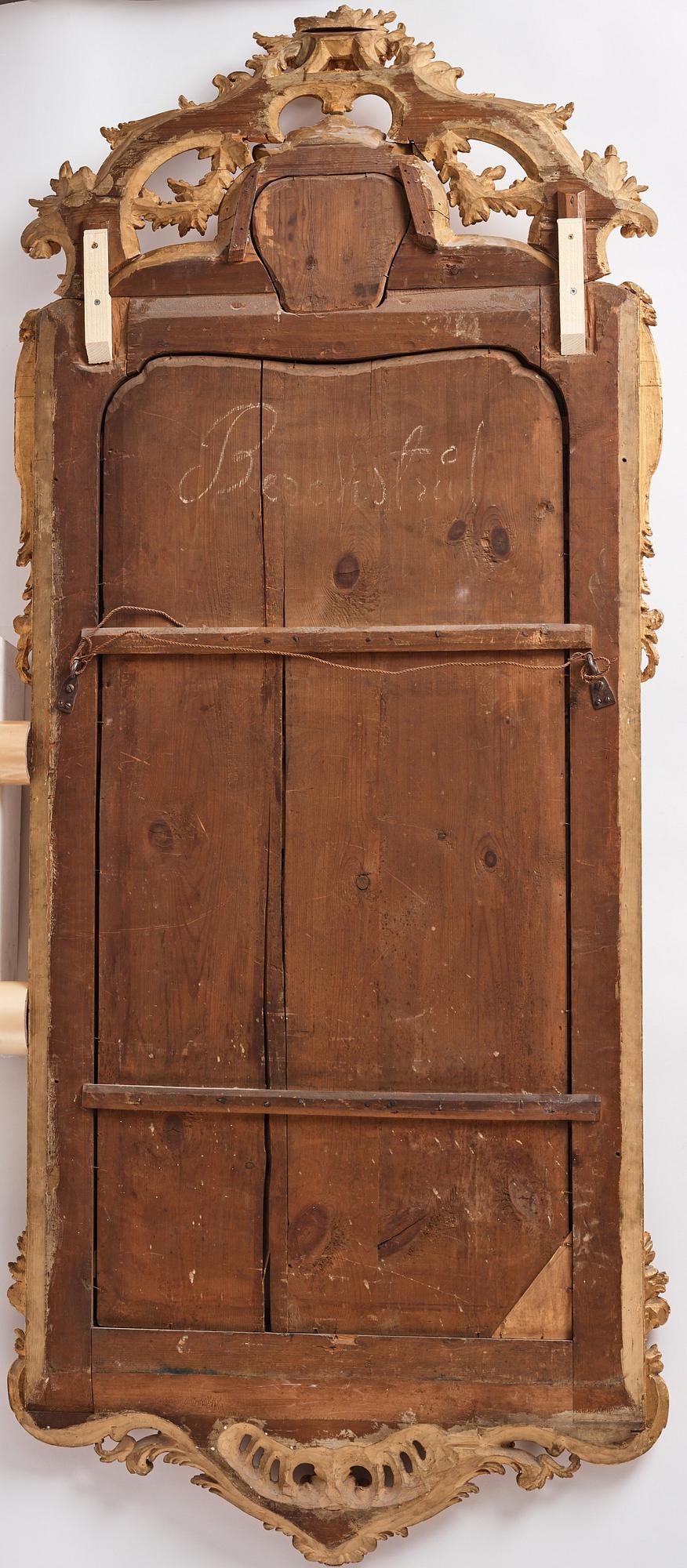 Spegel, Stockholmsarbete 1700-talets andra hälft, Rokoko.