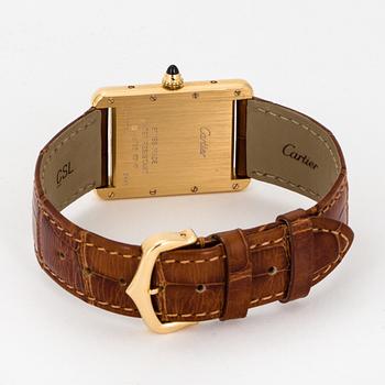 CARTIER, Tank, wristwatch, 25,5 x 25,5 (33,5) mm.