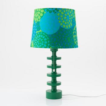 Uno & Östen Kristiansson, a green 'Flens' table light, Luxus, Vittsjö.