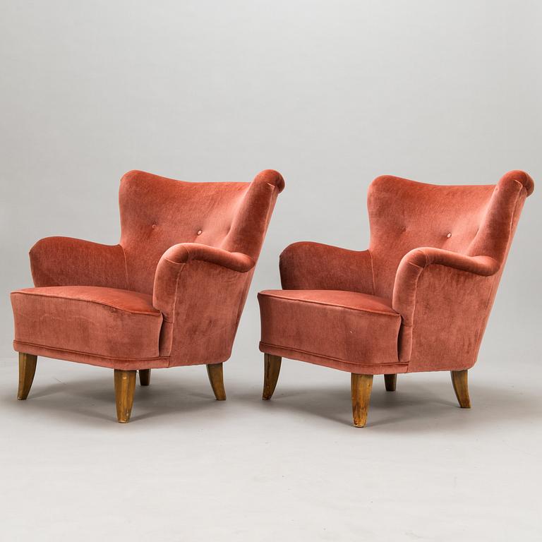 Ilmari Lappalainen, Fåtöljer, ett par, "Laila", Asko, Finland 1900-talets mitt.