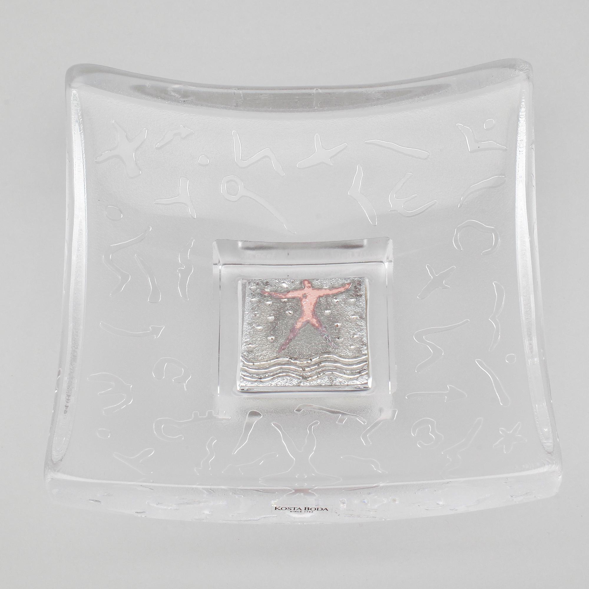 SKÅLFAT, glas, "Domino", Bertil Vallien, Kosta Boda.