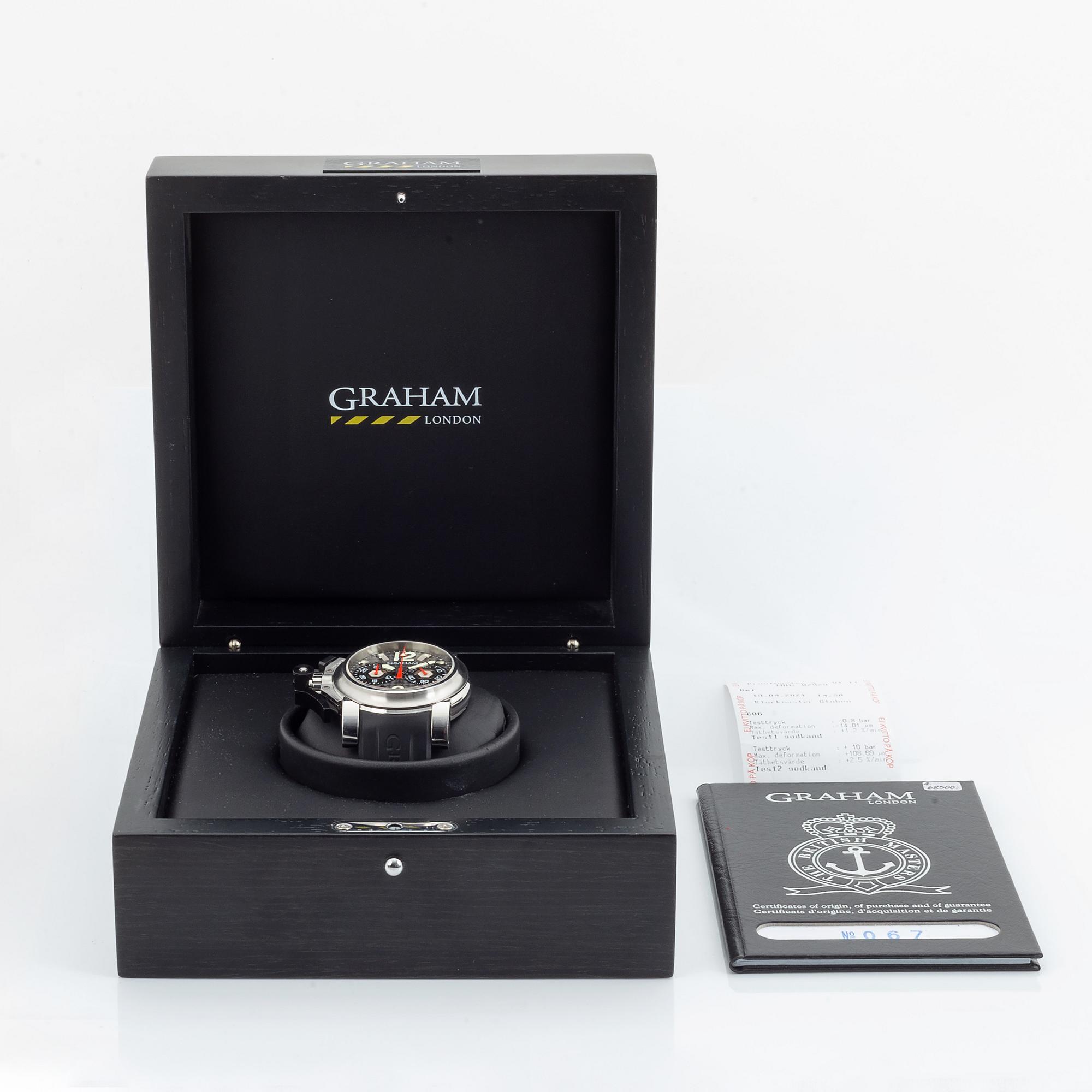 Graham, Chronofighter Oversize, chronograph, wristwatch, 47 mm.
