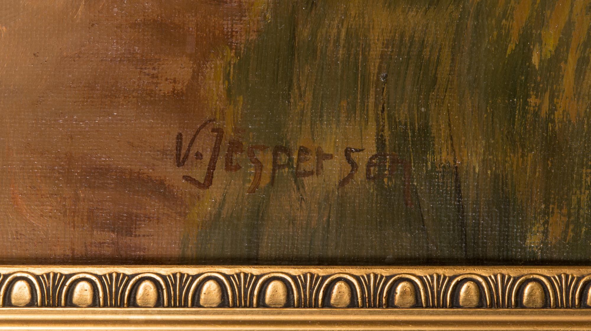 Viggo Jespersen, oil on canvas, signed.