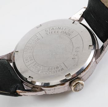 ARMBANDSUR, 3 st, stål samt guld på stål, Aria, Lagonda och ASU, 1900-talets andra hälft.