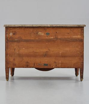 A Gustavian late 18th century commode by Gustaf Foltiern, not signed, (master in Stockholm 1771-1804).