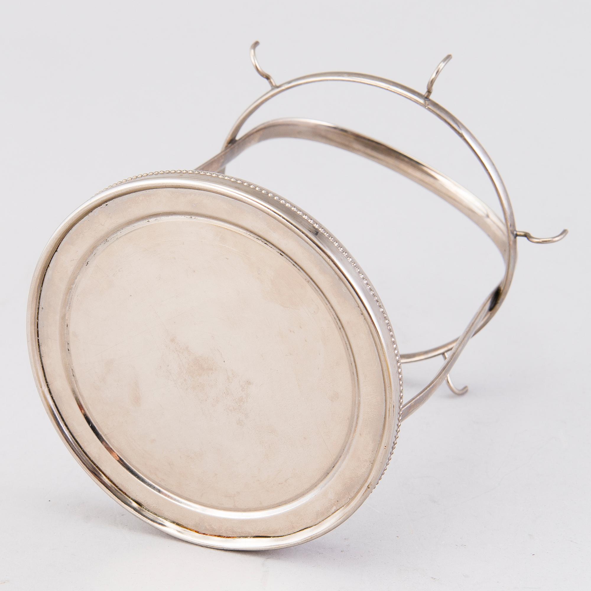 MOCCAKOPPAR MED FAT, 6 ST, porslin, Arabia, 1932-1949.