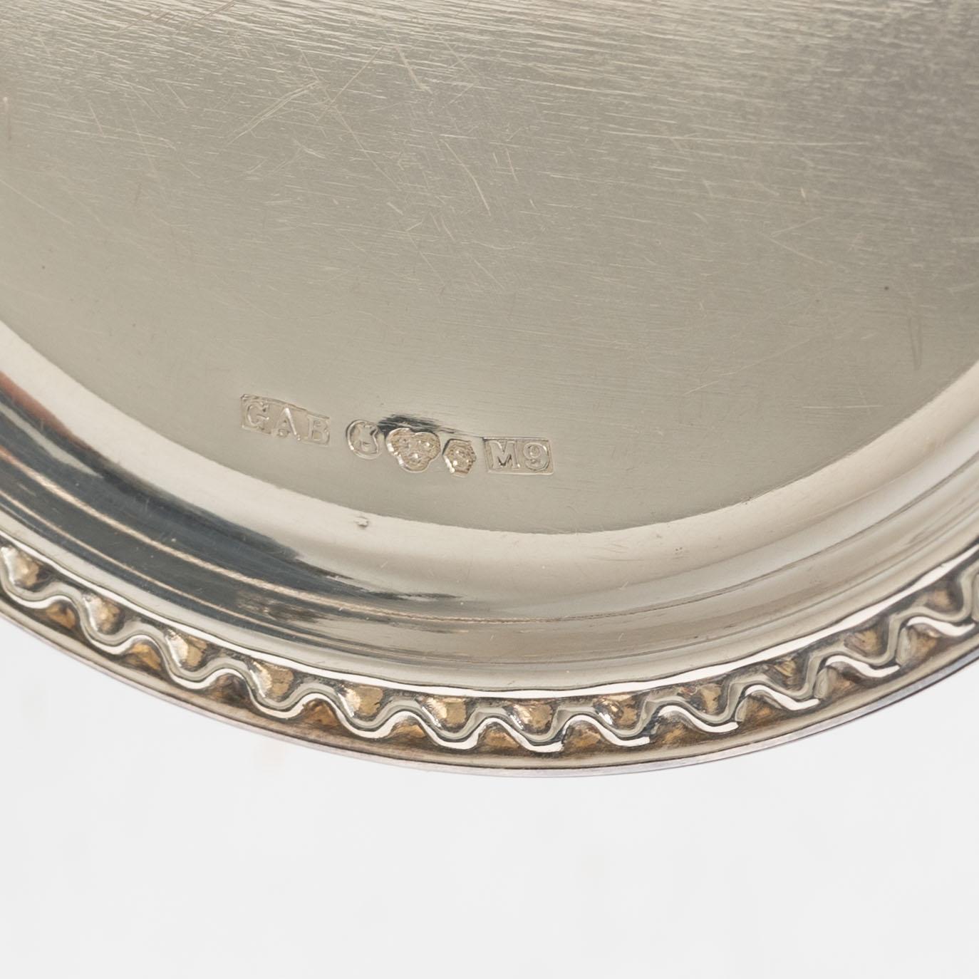 Coasters, 12 st, silver, GAB, Stockholm 1962-1962.