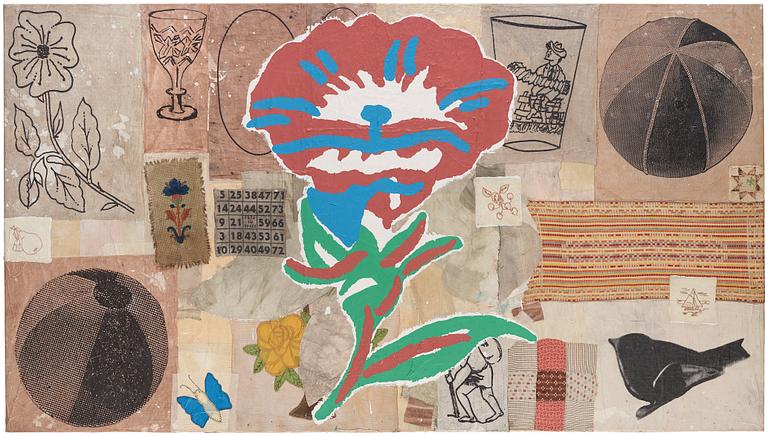 Donald Baechler, 'Untitled (Red Flower)'.