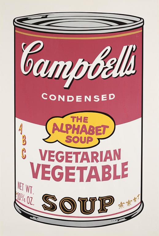 Andy Warhol, "Vegetarian Vegetable, from Campbell's Soup Ⅱ".