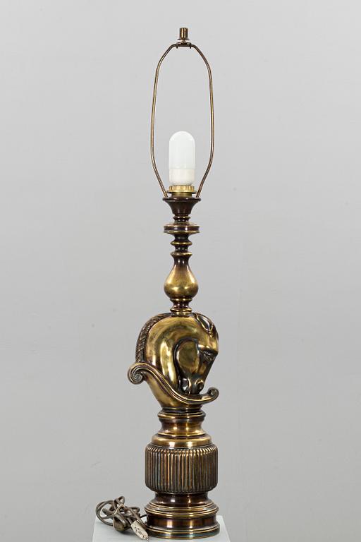 A PAIR OF TABLE LAMPS. DeKnudt, Belgium.