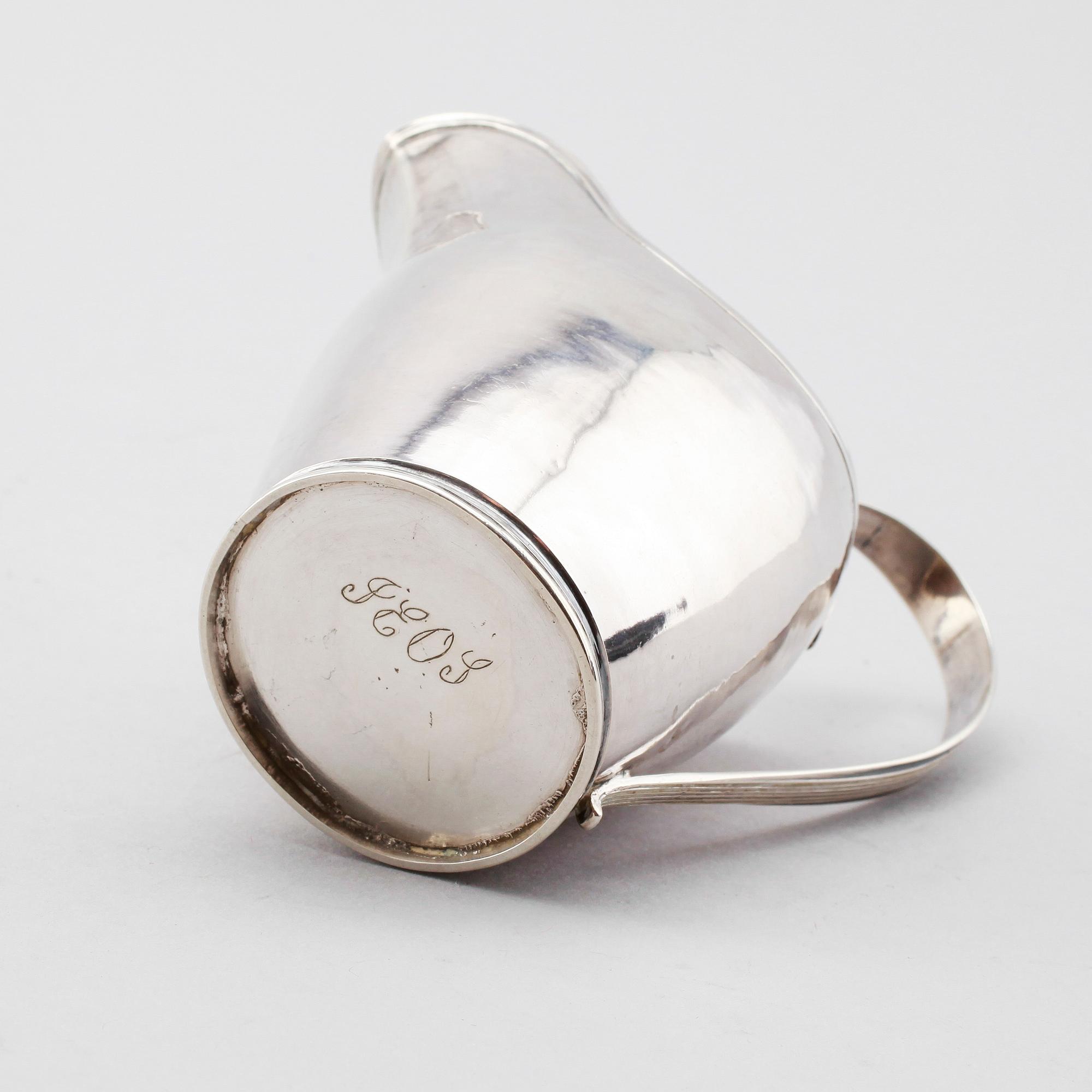 GRÄDDKANNA, silver, Johan Henrik Lampa, Stockholm 1816.
