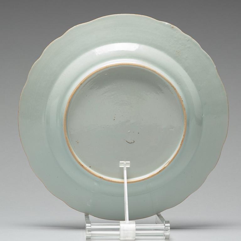 A famille rose dish, Qing dynasty, Qianlong (1736-95).