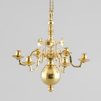 A small baroque style chandelier from the mid 20th century.