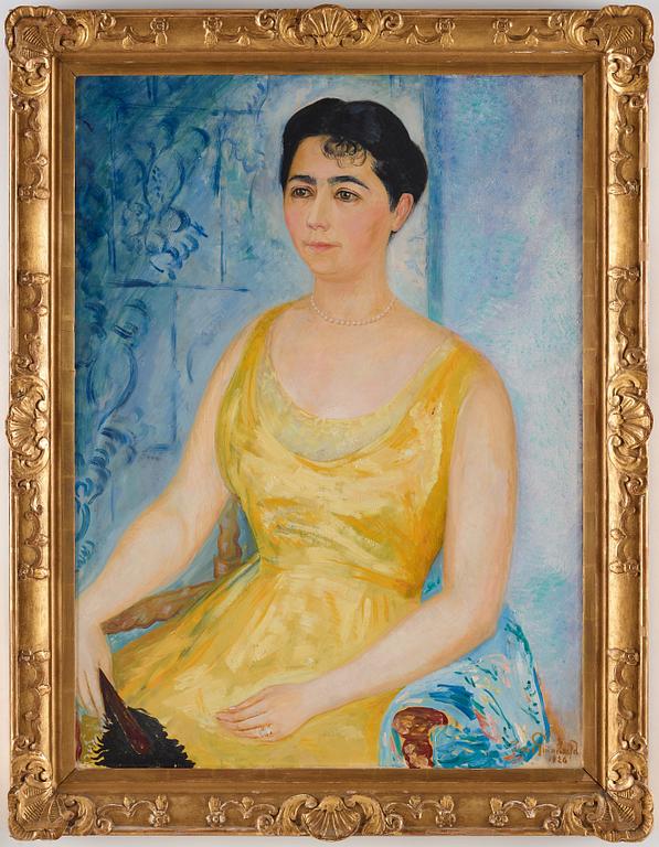 ISAAC GRÜNEWALD, olja på duk, signerad Isaac Grünewald och daterad 1920.