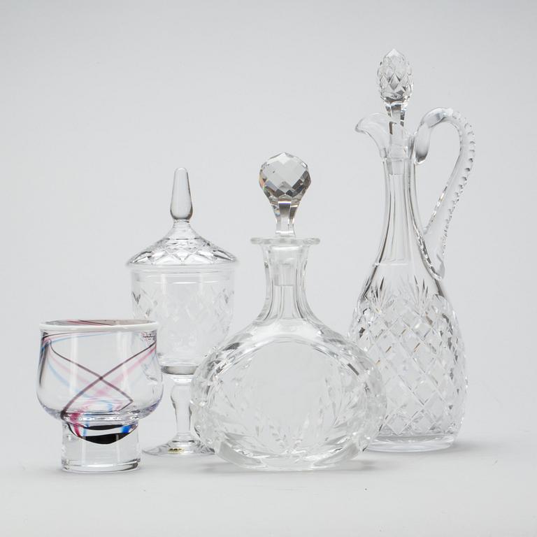 PARTI GLAS, 4 delar. Kristallglas mm.