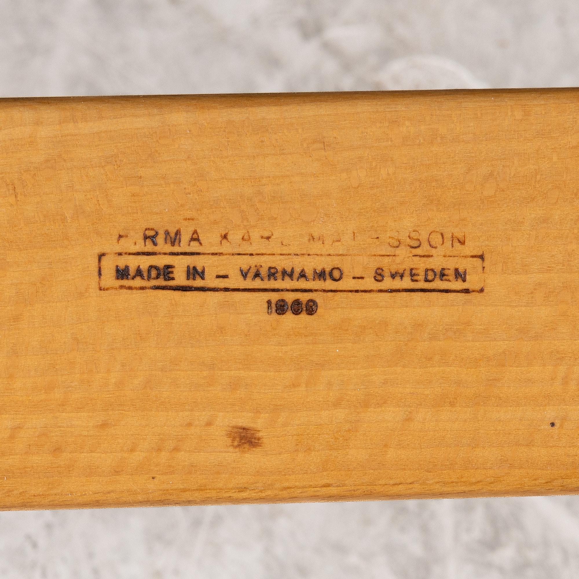 Bruno Mathsson, an 'Eva' armchair, Karl Mathsson Company, 1969.