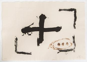 Antoni Tàpies, Mapp med etsningar och färglitografier, 5 st.