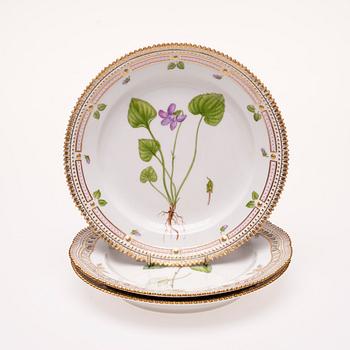 FAT, 3 st, Flora Danica, Royal Copenhagen 1963.