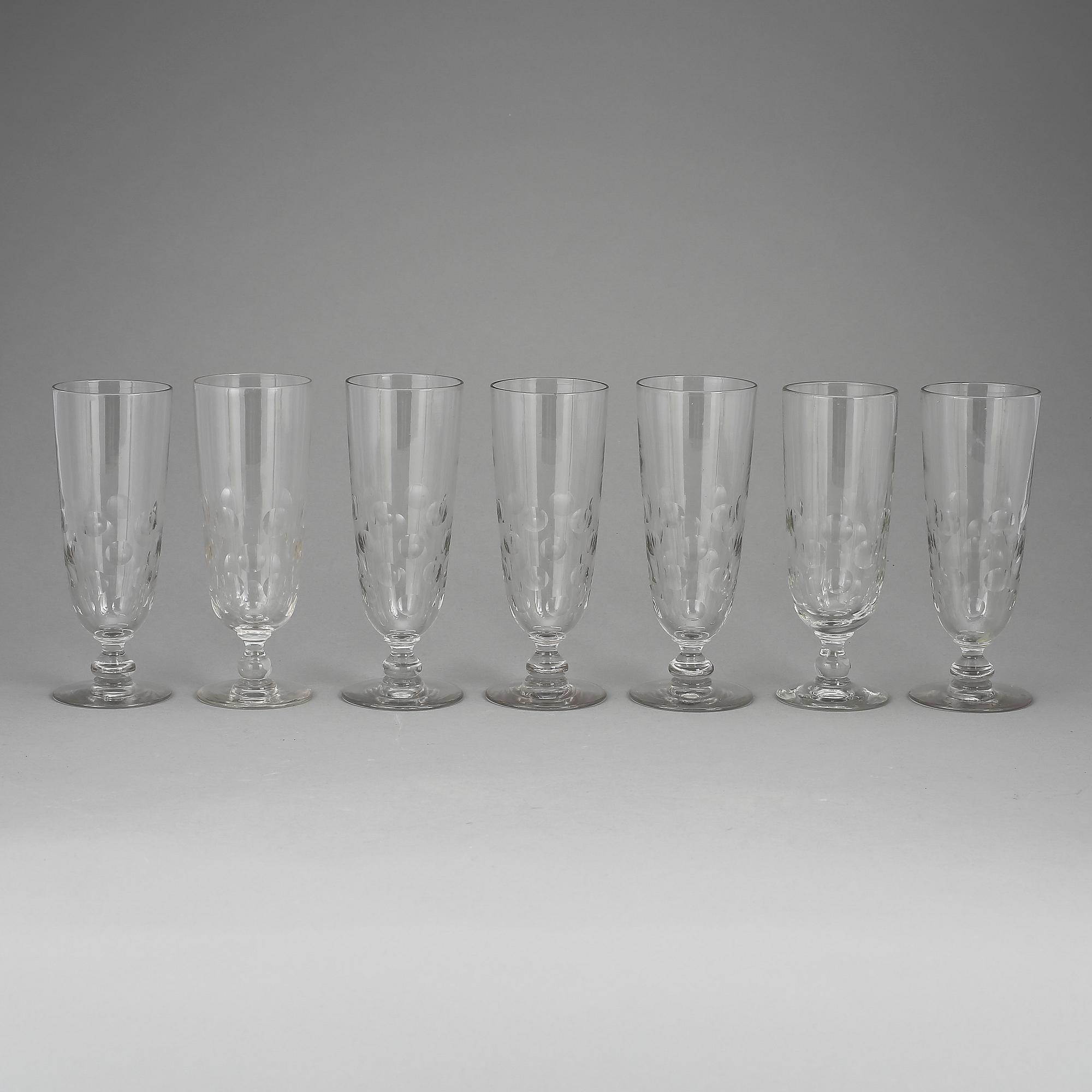 GLAS, 7 st, tidigt 1900-tal.