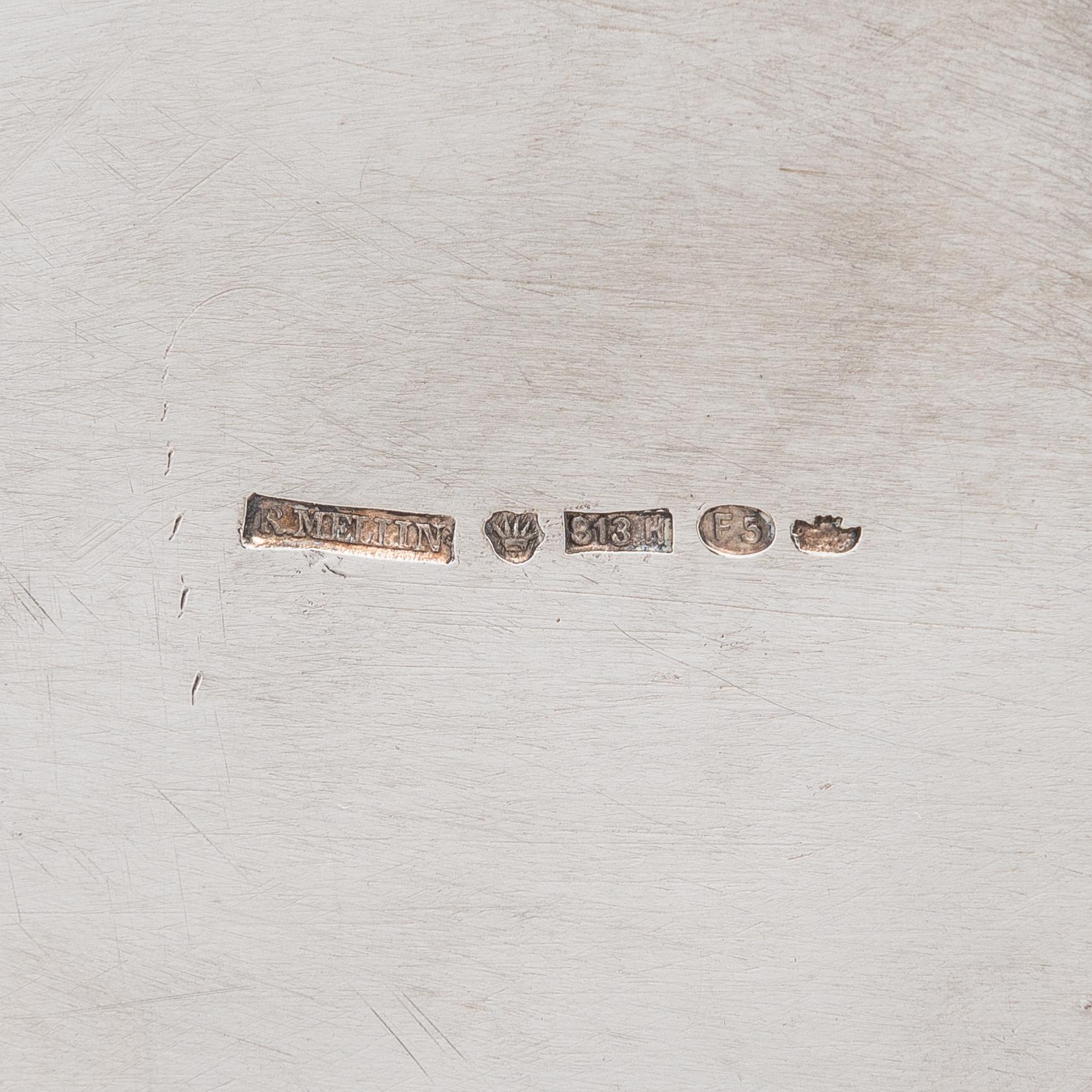 A three-piece gadrooned silver coffee set, Helsinki and Turku 1911 and 1914.