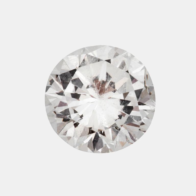 DIAMANT, oinfattad, brilliantslipad, 0.74 ct, TW/IF enligt certifikat från EGI.