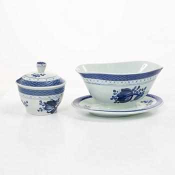 Royal Copenhagen, Dinner service, 94 pieces, earthenware, “Tranquebar”, Aluminia, Denmark.