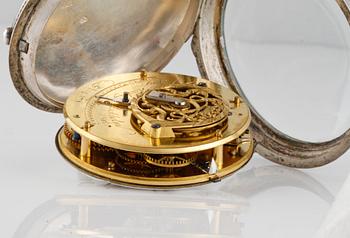 FICKUR, silver, no 497, Jacob Kock (verksam 1762-1803), Stockholm, 1779. Vikt 129 g.