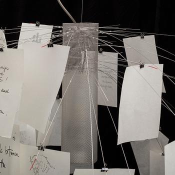 INGO MAURER, taklampa, "Zettel'z", samtida.