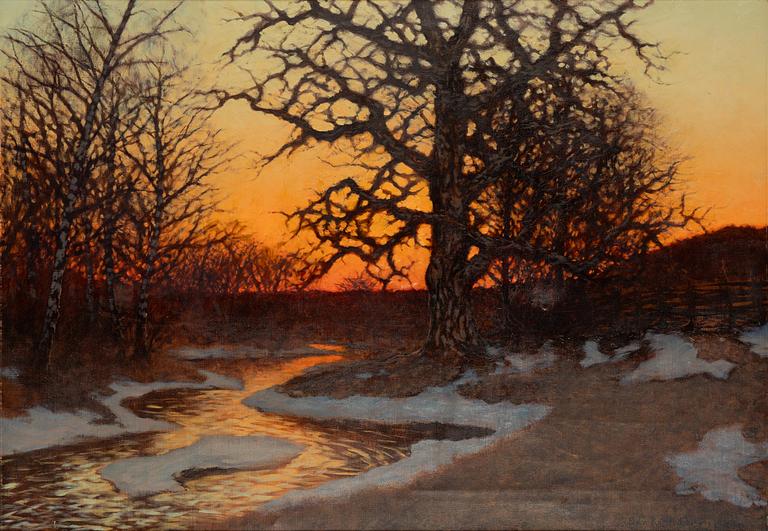 Edvard Rosenberg, Twilight Landscape.