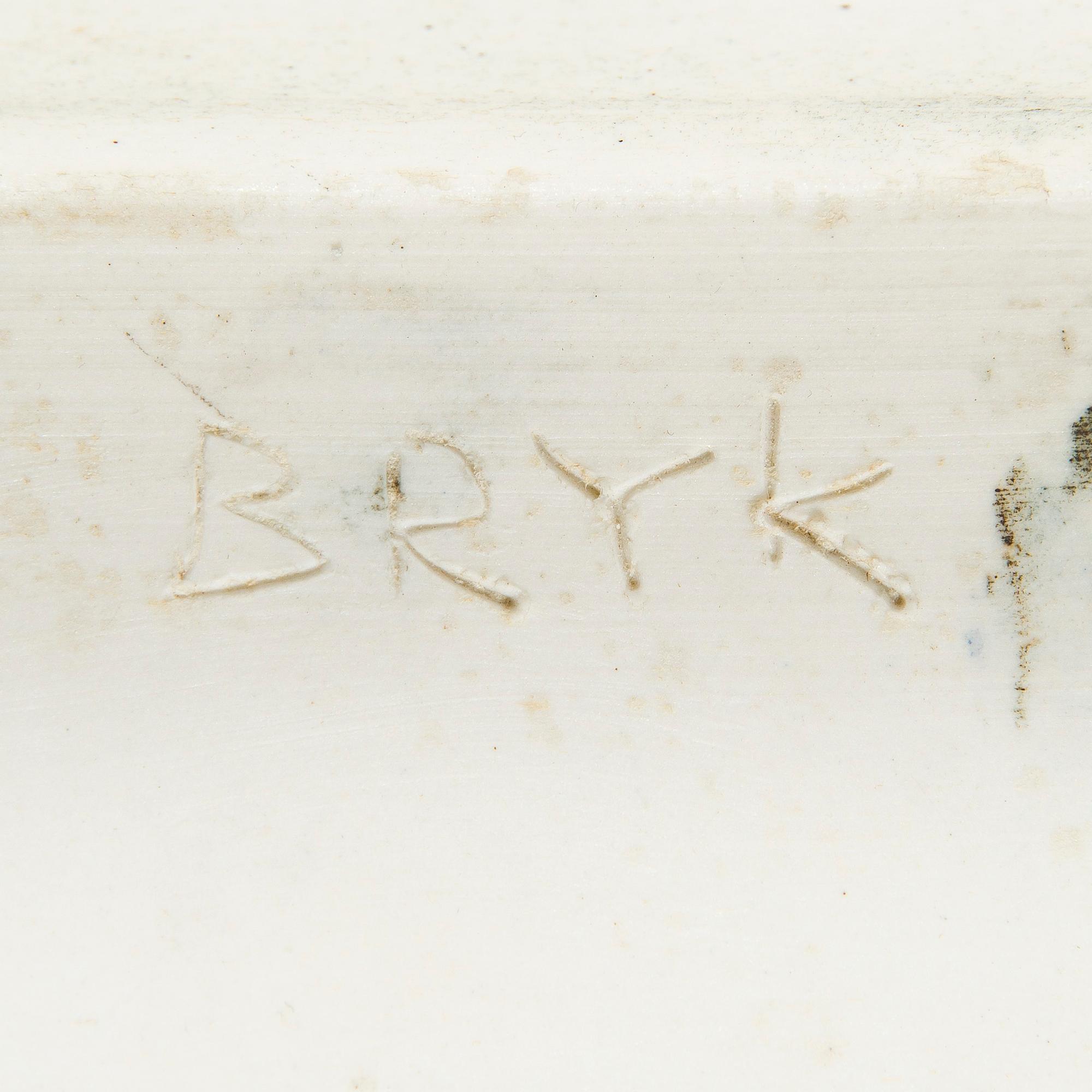 Rut Bryk, a stoneware wall relief, signed BRYK.